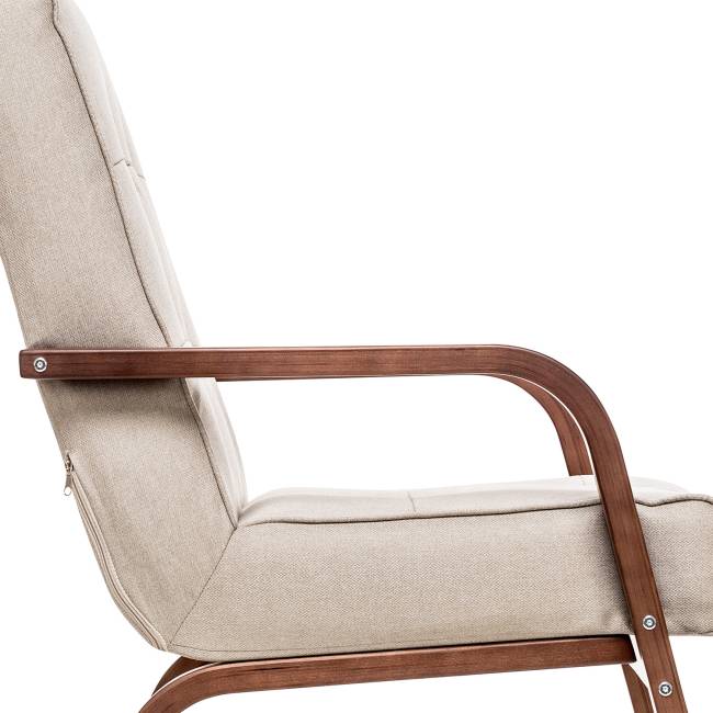 Кресло Leset Модена Орех текстура Malmo 05 (бежевый) Кресло Leset Модена Орех текстура Malmo 05 (бежевый)