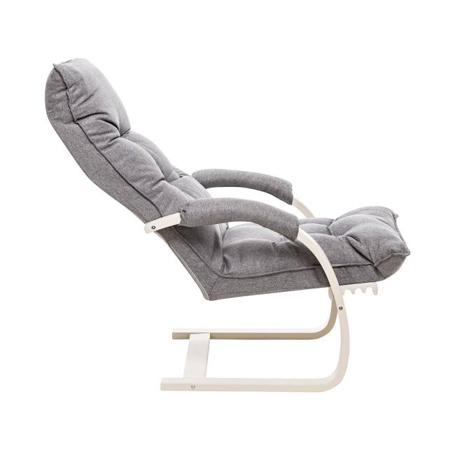 Кресло-трансформер Leset Монако Слоновая кость Malmo 90 (серый)