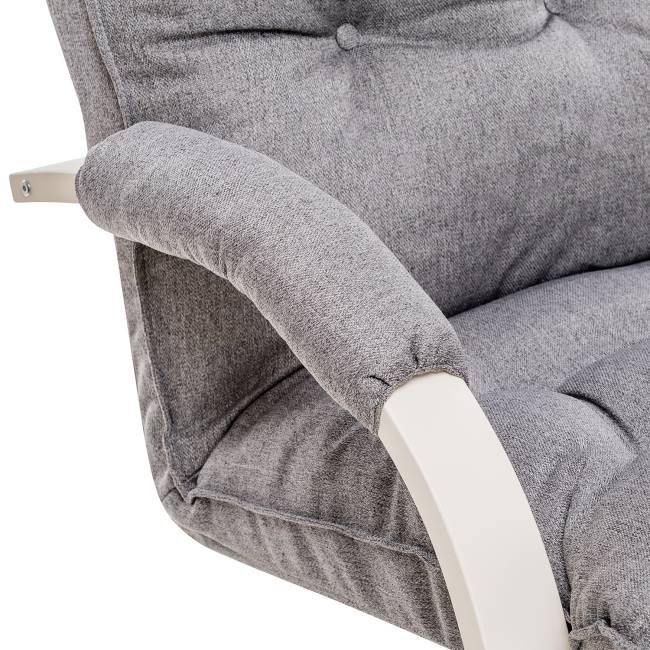 Кресло-трансформер Leset Монако Слоновая кость Malmo 90 (серый)