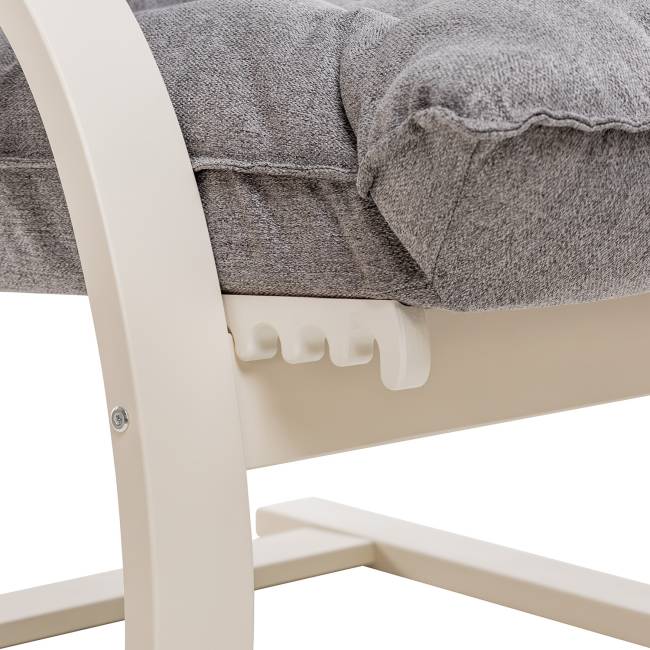 Кресло-трансформер Leset Монако Слоновая кость Malmo 90 (серый)