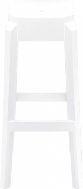 Табурет пластиковый барный Fox 75 белый 360х360х750 мм