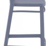 Стул пластиковый барный Victor Bar 75 темно-серый 450х520х1060 мм