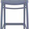 Стул пластиковый барный Victor Bar 75 темно-серый 450х520х1060 мм