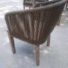 Кресло деревянное плетеное Flores натуральный 600х600х770 мм