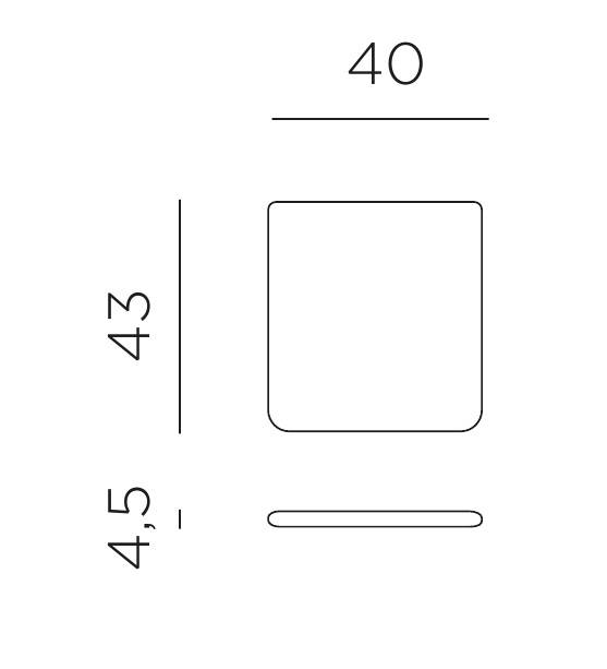 Подушка для кресла Doga розовый 400х430х45 мм
