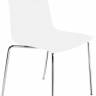 Стул пластиковый X-Treme S хромированный, белый 470х530х800 мм