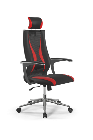 Кресло Sit 10 B2-170U - T+UMF(SY271)+Extra /Kb38/Wh09/U0mL-b/H3mL-Pf-2D(M09.B23.G18.W01), черный-красный