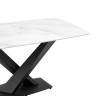 Стол обеденный Belle 160х90 белый мрамор
