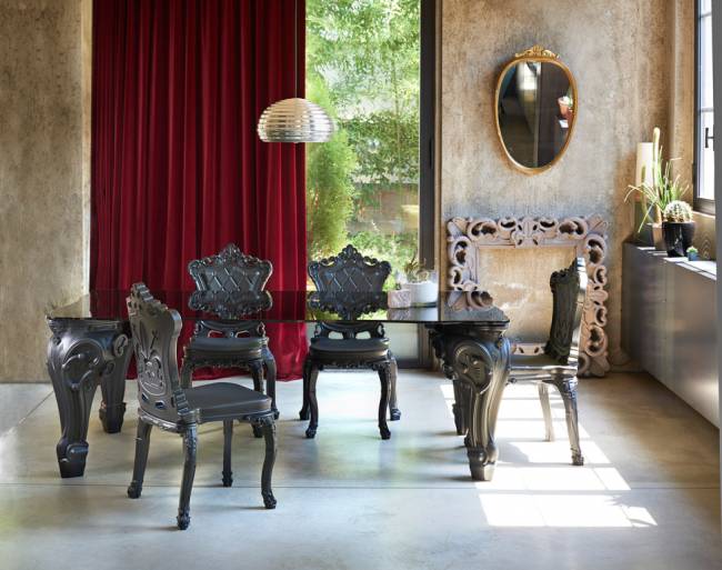 Стул пластиковый Princess Of Love Standard угольно-черный 540х540х920 мм