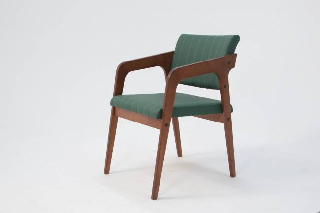 Стул-кресло Шадди орех/зелёный