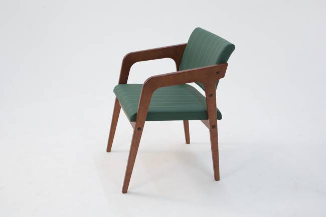 Стул-кресло Шадди орех/зелёный