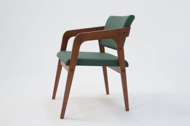 Стул-кресло Шадди орех/зелёный