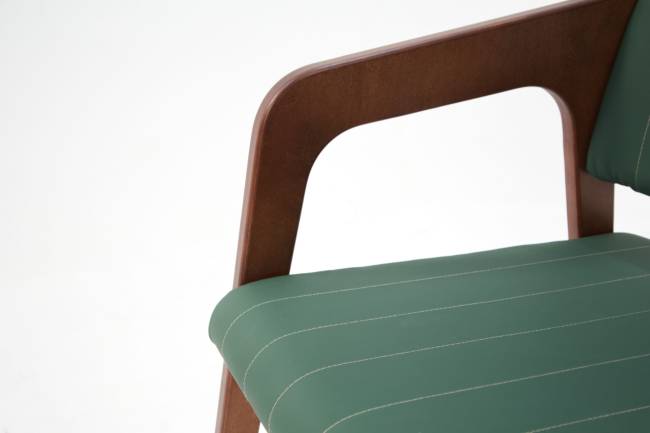 Стул-кресло Шадди орех/зелёный
