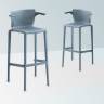 Кресло пластиковое барное Spyker Stool B бледно-синий 495х460х1025 мм Кресло пластиковое барное Spyker Stool B бледно-синий 495х460х1025 мм