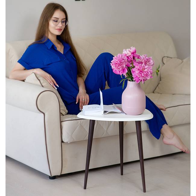 Стол журнальный BeautyStyle 7 белый/венге