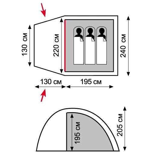 Палатка Tramp Lite Anchor 3