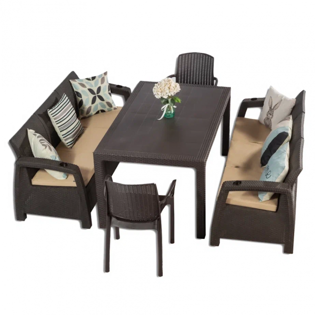 Комплект мебели YALTA BIG FAMILY 2 CHAIR SET Комплект мебели YALTA BIG FAMILY 2 CHAIR SET