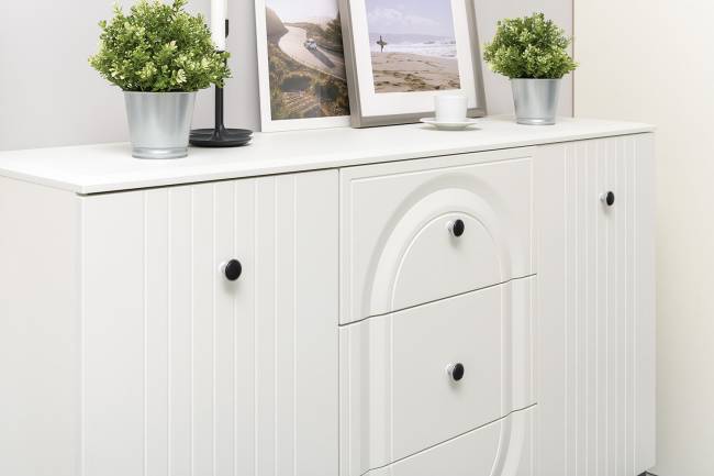 Набор мебели из шести предметов для гостиной Валенсия № 109 цвет белый шагрень