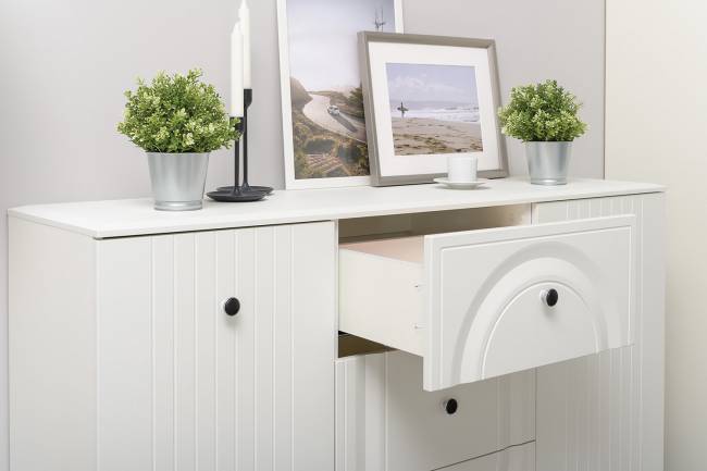 Набор мебели из шести предметов для гостиной Валенсия № 109 цвет белый шагрень