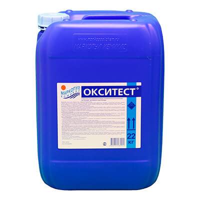 ОКСИТЕСТ, 20л(23кг) канистра, жидкое бесхлорное высокоэффективное средство обеззараживания воды