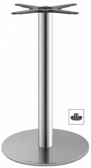 Подстолье металлическое Tiffany сатинированный стальной Ø450х730 мм