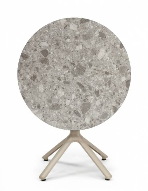 Столешница круглая Compact Laminate для подстолья Nemo, Domino, Tiffany, Cross зернистый Ø800х10 мм Столешница круглая Compact Laminate для подстолья Nemo, Domino, Tiffany, Cross зернистый Ø800х10 мм