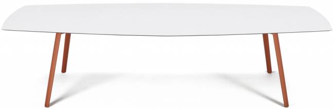 Стол ламинированный Squid терракотовый, белый 2990х1290х730 мм