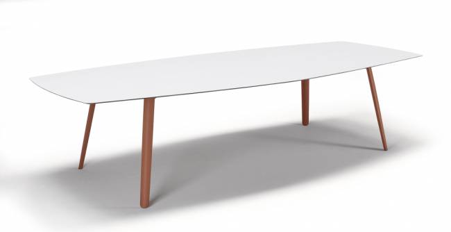 Стол ламинированный Squid терракотовый, белый 2990х1290х730 мм