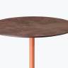 Стол ламинированный обеденный Tripe Maxi терракотовый, кортен Ø800х740 мм Стол ламинированный обеденный Tripe Maxi терракотовый, кортен Ø800х740 мм