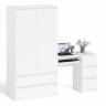 Компьютерный стол с ящиками правый и шкаф-комод МШ900.1 Мори цвет белый