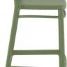 Стул пластиковый барный Victor Bar 75 оливковый 450х520х1060 мм