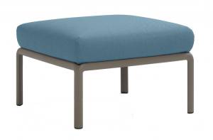 Пуф пластиковый с подушкой Komodo Pouf тортора, синий 700х700х490 мм