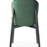 Стул деревянный с обивкой Natural Finn черный ясень, зеленый 490х540х790 мм