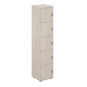 SG.818.OL.OL / Локер 5 ячеек 400х400х1866 / корпус: дуб светлый; фасады: дуб светлый