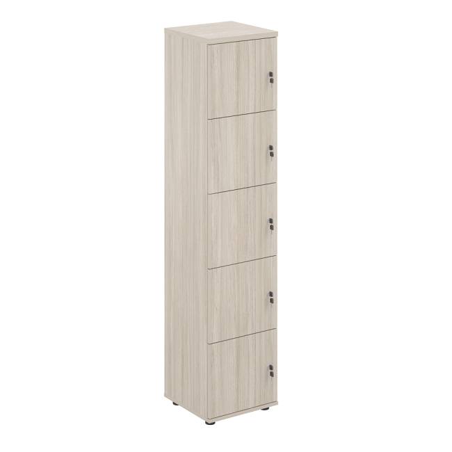 SG.818.OL.OL / Локер 5 ячеек 400х400х1866 / корпус: дуб светлый; фасады: дуб светлый