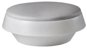 Пуф пластиковый светящийся Gio Puff Lighting белый, светло-серый Ø1450х530 мм