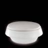 Пуф пластиковый светящийся Gio Puff Lighting белый, светло-серый Ø1450х530 мм