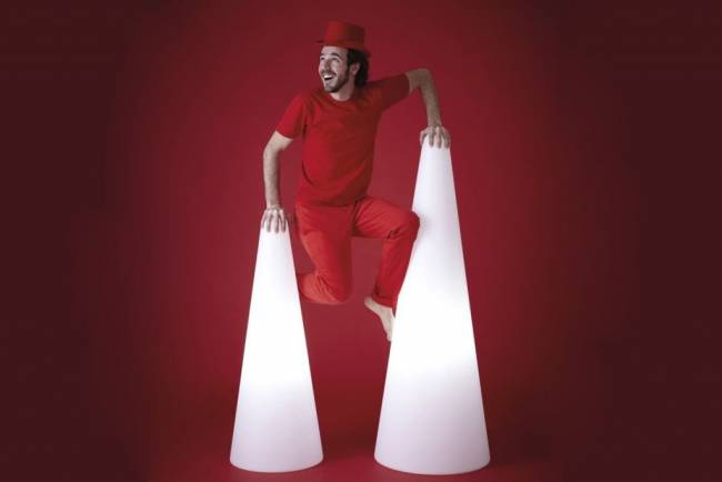 Светильник пластиковый Конус Cono Lighting IN белый Ø420х1130 мм