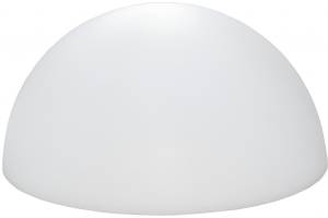 Светильник пластиковый уличный Полусфера 1/2 Globo 50 Lighting OUT белый Ø500х250 мм