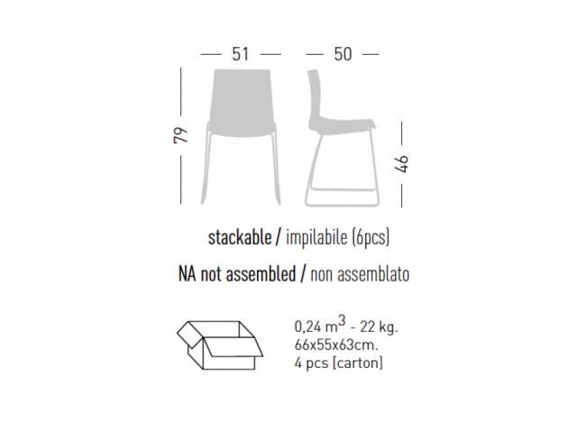 Стул пластиковый Kanvas ST светло-голубой 510х500х790 мм Стул пластиковый Kanvas ST светло-голубой 510х500х790 мм