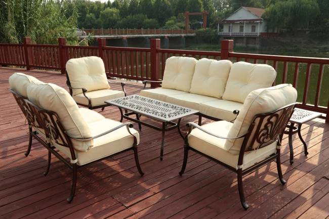 Комплект для отдыха Madrid 7 из литого алюминия