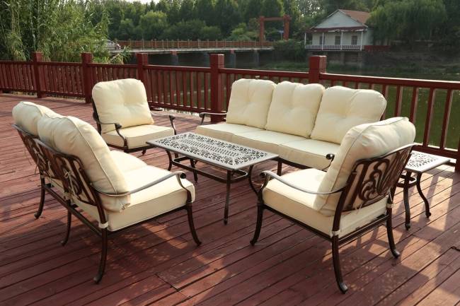 Комплект для отдыха Madrid 7 из литого алюминия