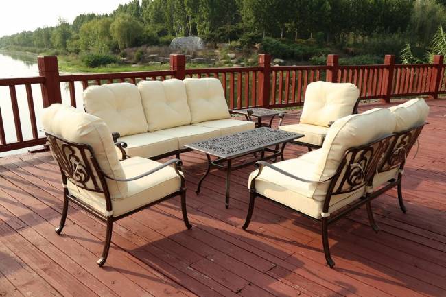 Комплект для отдыха Madrid 7 из литого алюминия