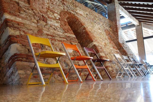 Стул пластиковый складной Compact белый 435х470х775 мм