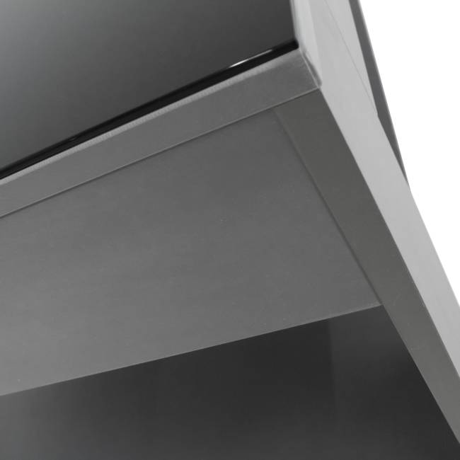 Стол журнальный BeautyStyle 26 графит темный U961/стекло черное