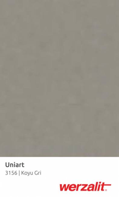 Столешница прямоугольная Werzalit Uniart темно-серый 800х1400х21 мм