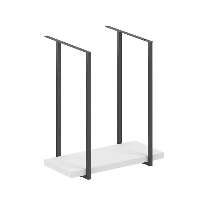 AG.191.WH.AN / Подвес под системный блок, 308(246)х480х540 / полка: белый, мк: антрацит