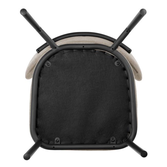 Стул Lucas 2 латте шенилл с чёрными ножками Стул Lucas 2 латте шенилл с чёрными ножками