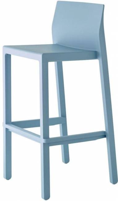Стул барный пластиковый Kate голубой 475х475х975 мм