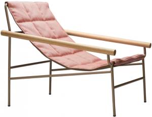 Кресло лаунж металлическое Dress Code Glam Indoor тортора, розовый 750х860х745 мм